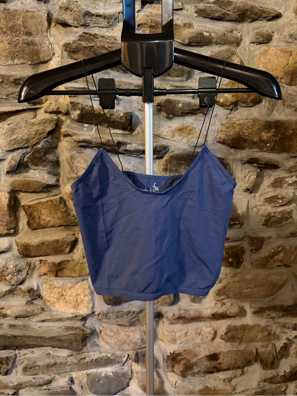 Free People Navy Blue Cropped Camisole
